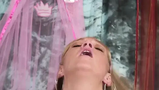 lady in pink with hot pink pussy