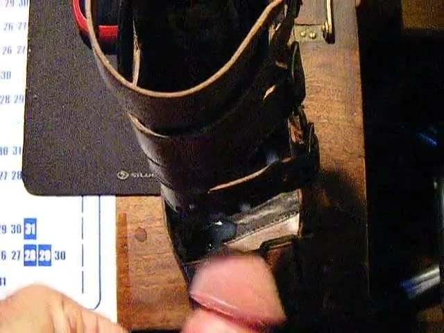 Cum on strappy sandals.