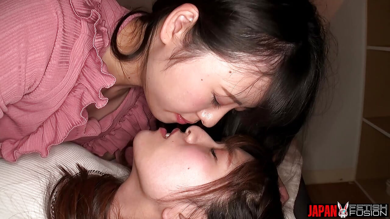 Sakura Ayase Sucks Ryo Kitakata's Nose While They Grind Clothed to Orgasm
