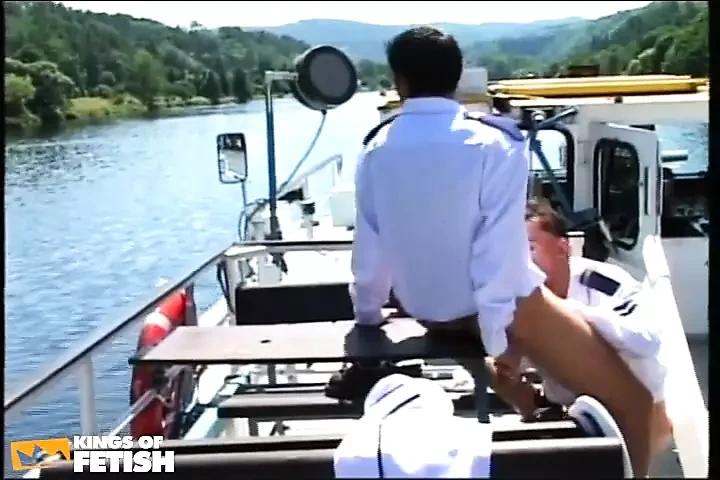 Horny Sailor Gets Deep Anal Fuck From His Colleague on the Boat
