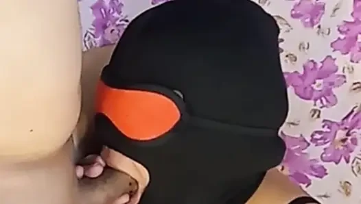 Maskierter reifer blowjob