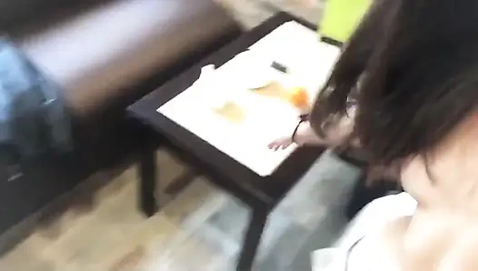 Halka açık saunada çıplak