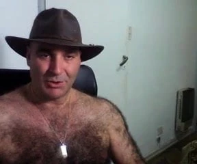 Hairy men on webcam