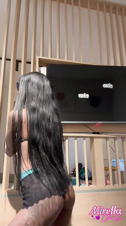 Naughty Girl Showing off the Size of Her Silicone Implants.