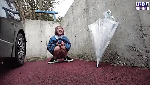 Wet-mark Wander as She Leaves a Shimmering Naughty Trail Wherever She Bares Herself 1/3