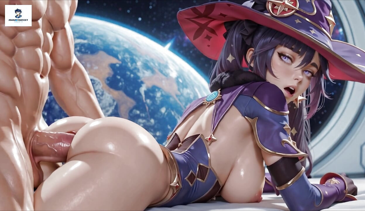 Genshin Impact Mona animowane anal stopy obciąganie titjob