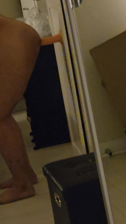 Balls deep 10 inch anal dildo hardcore