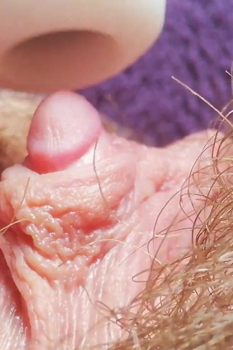 Extreme close up big clit orgasm intense clitoris stimulation