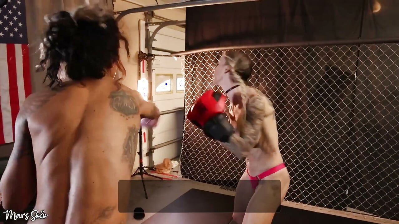 First Time Ever Topless Boxing Mars Solo & Goddess Andi Go Head to Head for the First Time Ever Wearing Just Their Panties & Bo