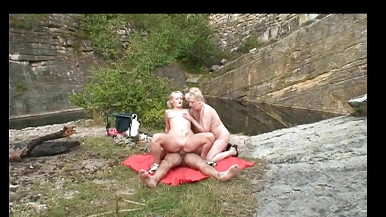 Old Couple Involves a Young Blonde Teen in a Dirty Threesome