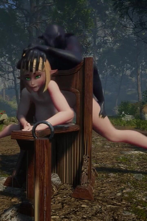 Gol 3D Blonde Elf Slave Banged by Many Goblins in the Forest