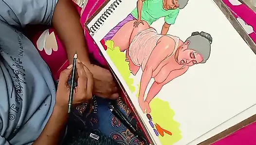 Seorang wanita desa India yang seksi tapi malang meniduri penjual sayuran untuk membayar sayuran