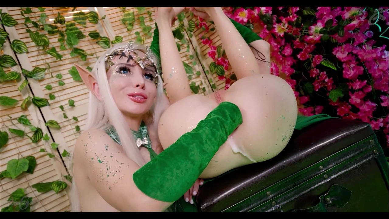 Two elves in the forest fuck each other. 4k