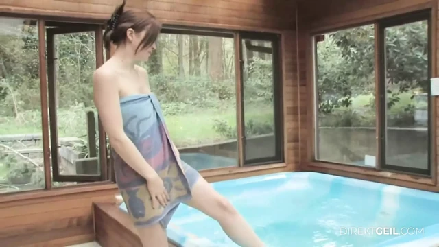 Solo hot tub with dildo - just her, the vibrator and the jacuzzi