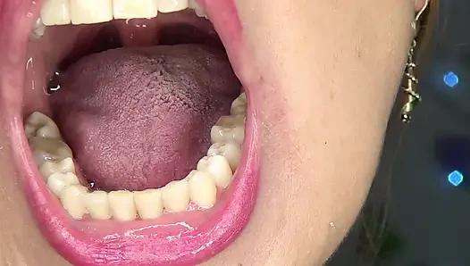 Playing with My Uvula, Tongue and Mouth in Front of a Mirror