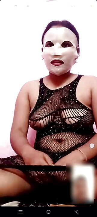 Showing off the guard and the bad and the boozy on the video call