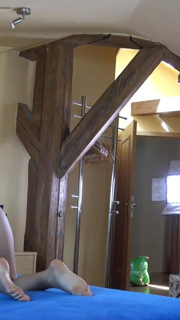 Jaw-dropping moment from "Spend the Day with Tight Pussy Hot Leon Lambert Girls to enjoy Girl Wedgies with Short Miniskirt"