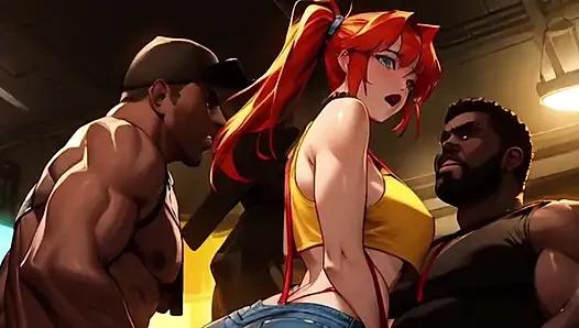 Spicy Toons: Misty в мошонке