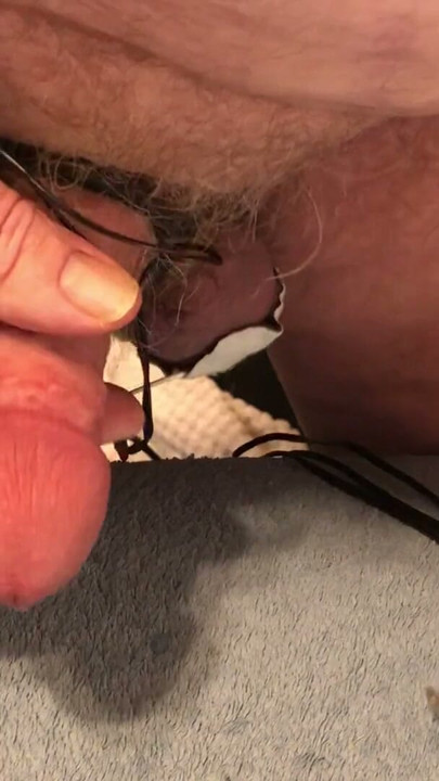 Standup and cum - slapping balls to estim hands free orgasm | Clip 2
