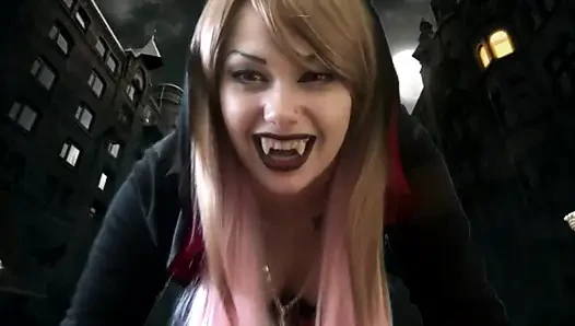 Giantess Vampire ingin bermain untukmu... tapi tidak untuk waktu yang lama!