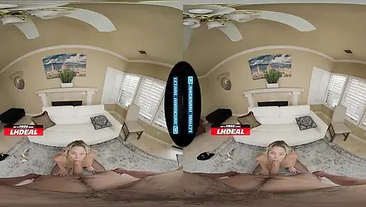 Смертельный хардкор, VR - сексуальную блондинку River Lynn отдолбили в колготках