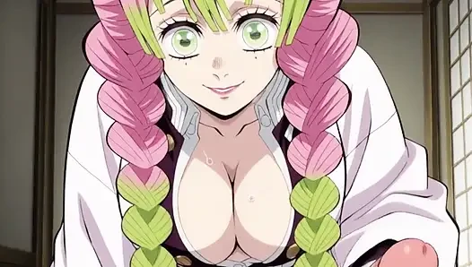 Mitsuri Kanroji Demon Slayer Naruto One Piece anime hentai cartoon deepthroat cowgirl missionary sex creampie japanese milf