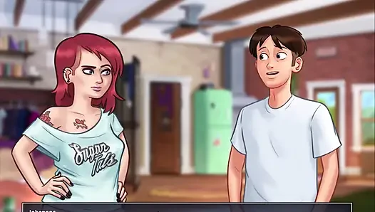 Summertime Saga: I've seen Grace's boobs and Eve's hot body