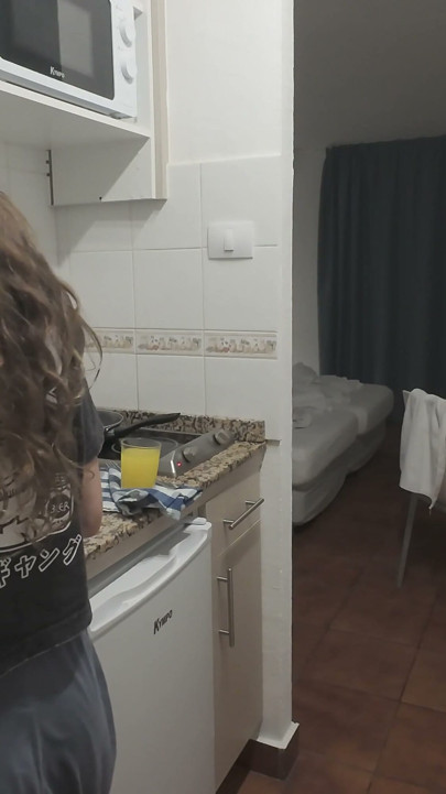 Step Stepdaughter Cooks Dinner with Step Stepdad, Things Get Saucy and Start to Sizzle in the Kitchen