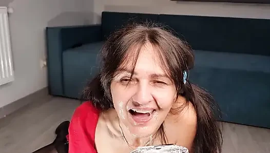 Kinky MILF in Red