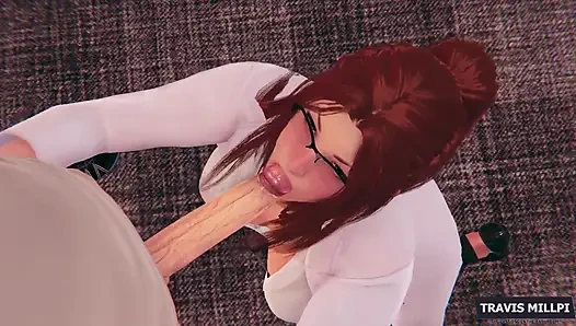 Private Lesson with the Redhead Professor Fail the Test, Get Punished