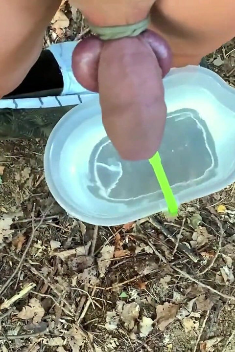 Weight on Balls and Cock - Bucket Filled with Water on Cock and Balls