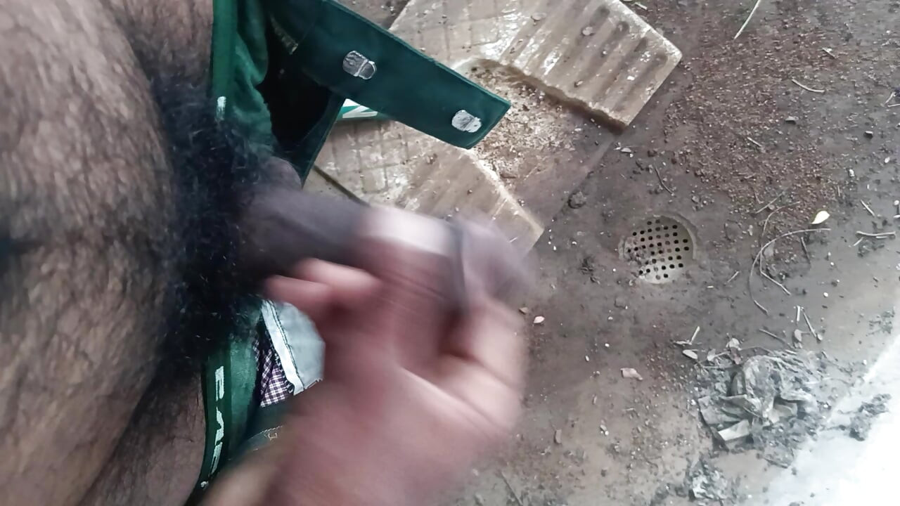 Hot desi boy pissing hard cock