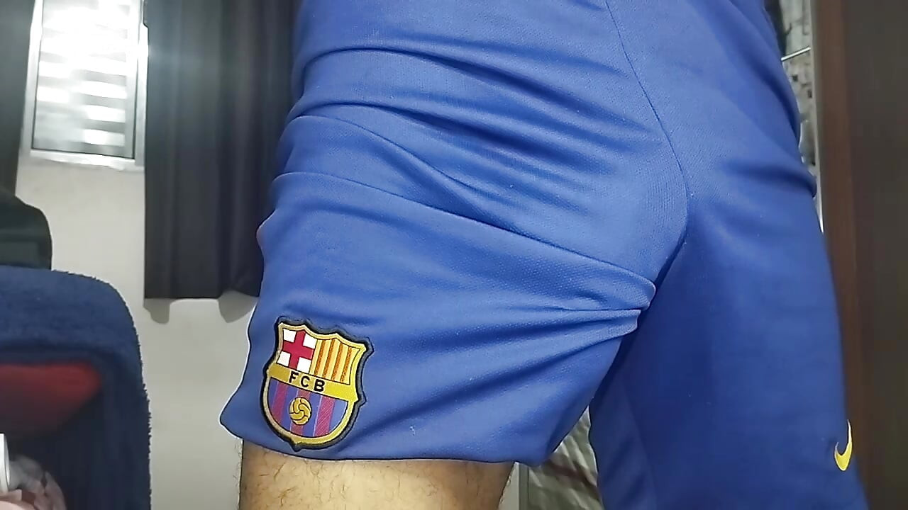 Hot Bulge in Barcelona's Shorts