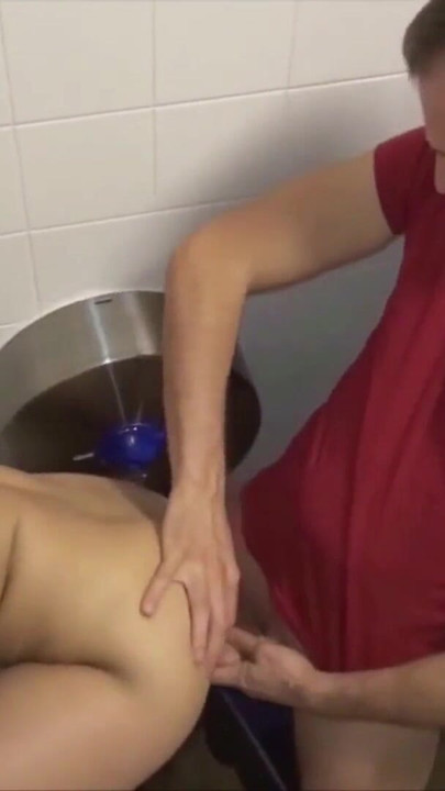 Memorable moment from "Caught and german college teens fuck on toilet at school"