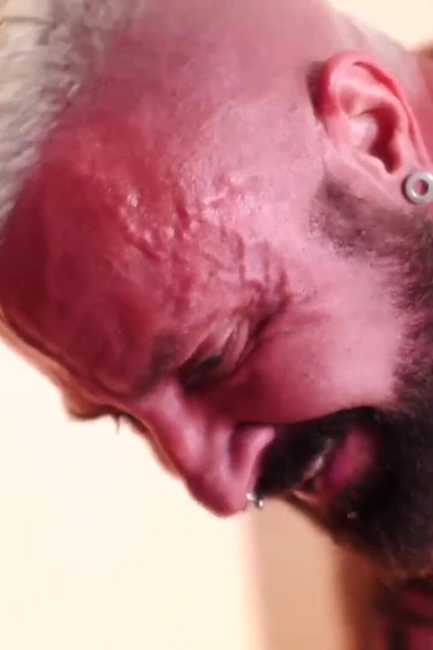 Bear films mature Marc Angelo breeds young bear Jeremy Feist
