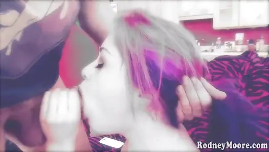 Cute hairy plumper gets her ass and hairy muff pumped