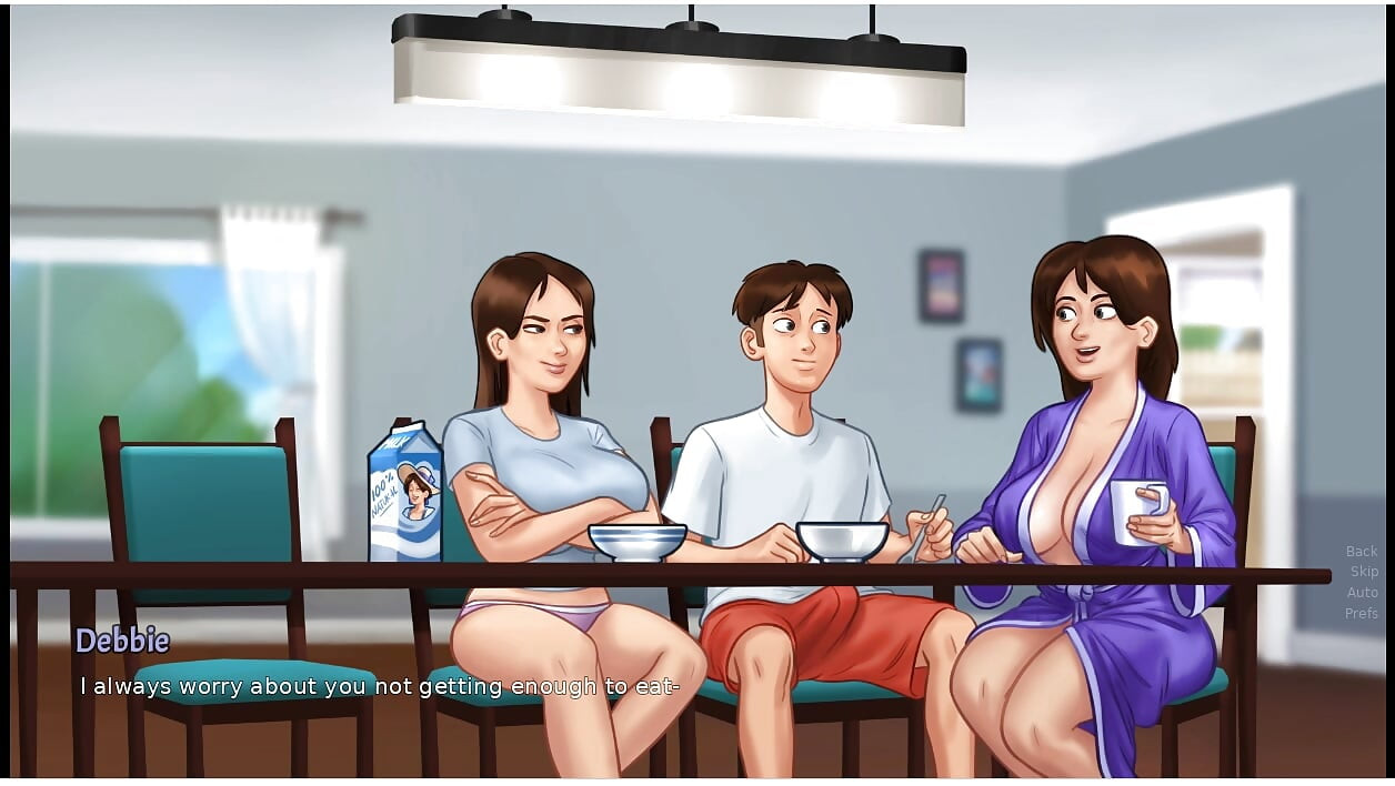 Summertime saga - gameplay - roleplay - jenny sex scenes in bedroom and dinner table