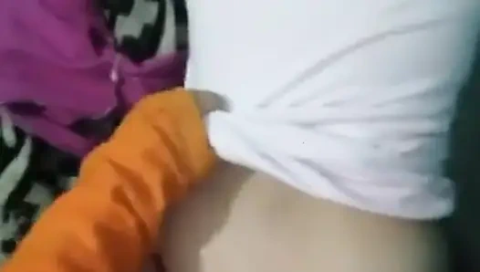 Rich stunned fick im Winter, Während mein Husten ruht