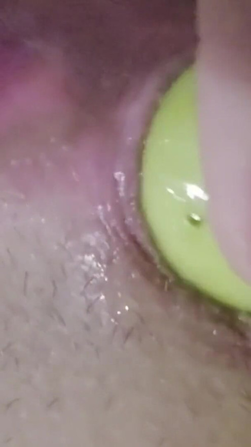 Ana Liz's hungry asshole swallows the apple too... | Clip 1