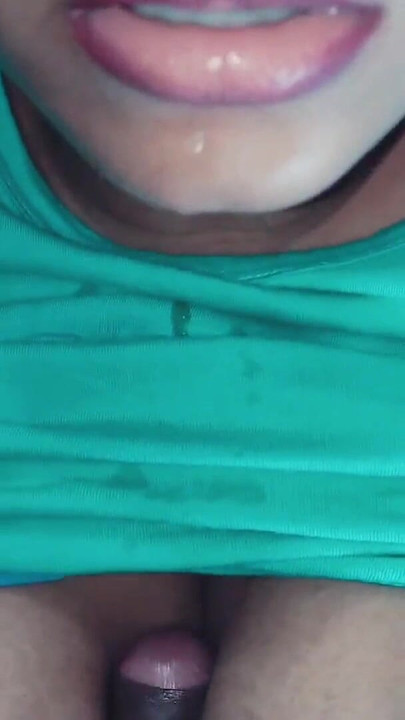Powerful moment from "Indian wife extreme blowjob, deepthroat and boob fuck before go to bed at night"