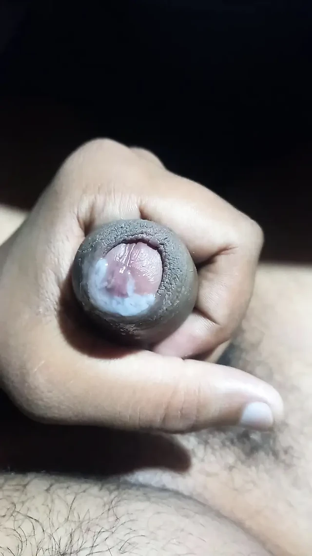 Indian black big dick cumshot masturbation