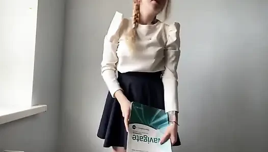 Sucked the Teacher off.