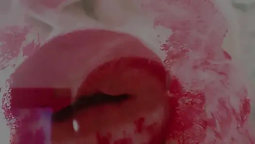 Teacher lipstick prints