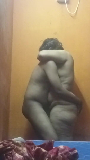 Iconic moment from "Real Aunty sex with boy in bedroom"