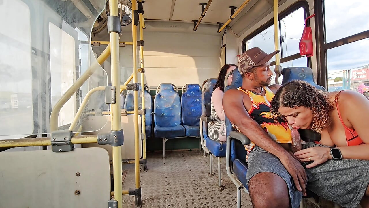 A SHAMELESS COUPLE RIDING IN PUBLIC TRANSPORT AND BACKSEAT PASSENGER FILMING EVERYTHING