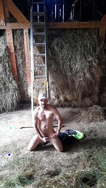 Romanian countryside gay man Daeros is getting hot