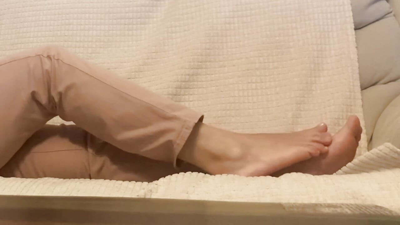 Stare at Her Gorgeous Feet and Jerk off