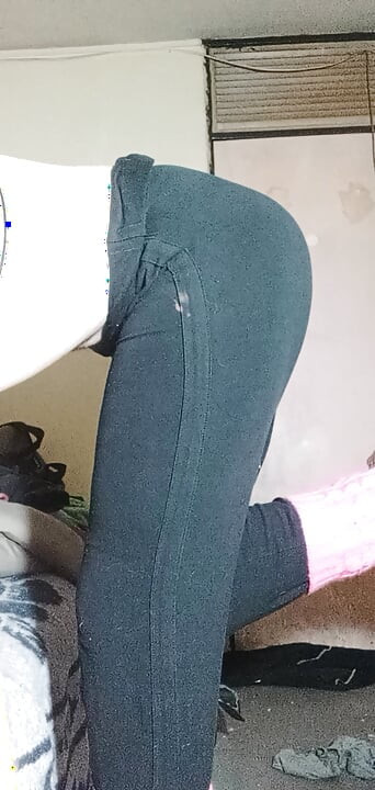 Enjoying leggings and heels