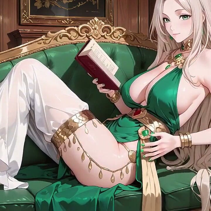 Lazy Afternoon, Naked Kneeling yet Shyly Covering Her Chest. Fingers Touching Wet Private Parts, That White Stain Is so Teasing!
