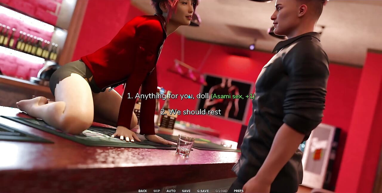 Taboo University - Asian Bartender Bends Over the Desk and Get Fucked Hard